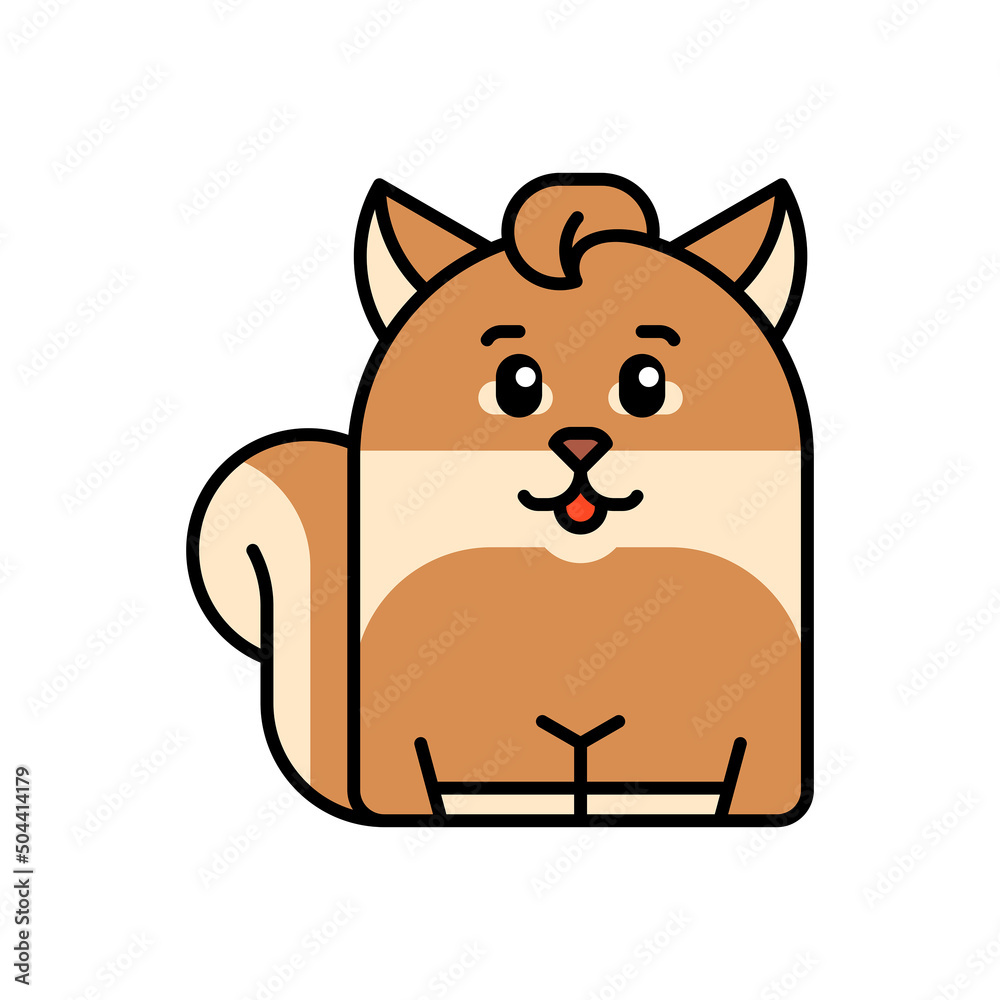 Squirrel icon. Icon design. Template elements. Flat style Squirrel icon. Icon design. Template elements. Flat style
