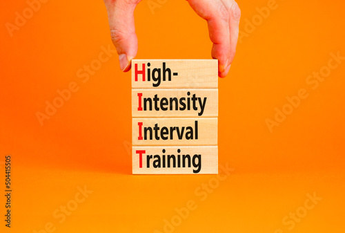 фотографія HIIT high-intensity interval training symbol