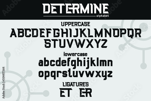 Modern Alphabet Vector, Suitable For your design