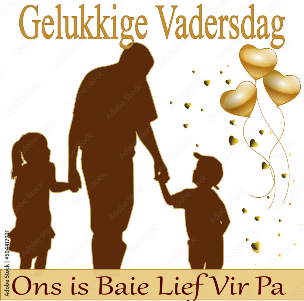 father-s-day-wishes-in-afrikaans-language-with-a-silhouette-of-a-dad