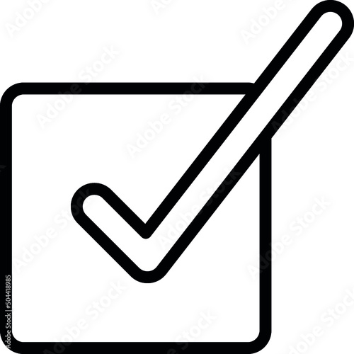 Tick In Box Icon