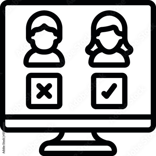 Computer Candidate Selection Icon