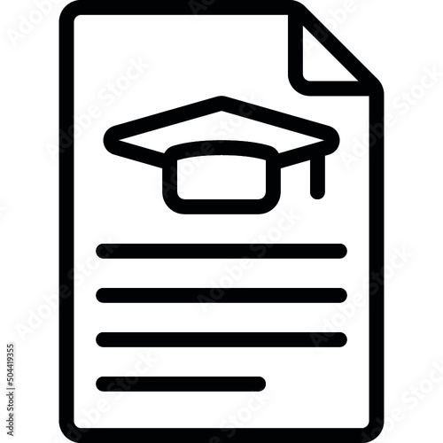 Education Qualifications Document Icon