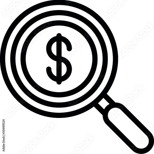 Money Research Icon