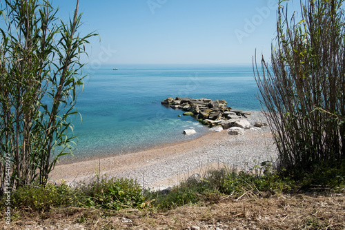 Pista ciclabile Via Verde sulla COsta dei Trabocchi in Abruzzo photo