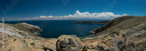 A wonderful view of the lake titikaka. Puno