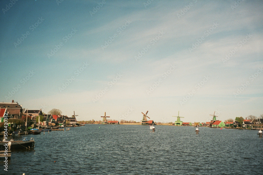 Naklejka premium Windmills, Netherlands