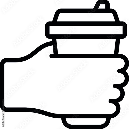 Holding Coffee Icon
