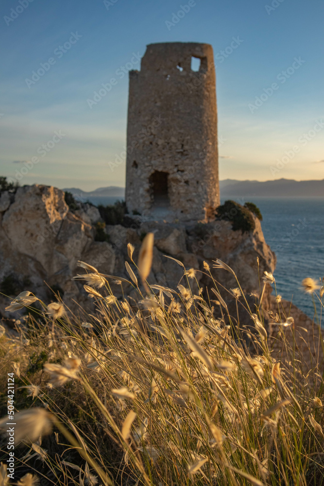 Torre del prezzemolo, quartiere di Sant'Elia, città di Cagliari, Sardegna