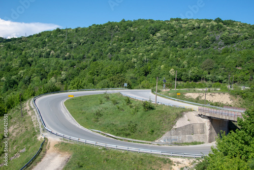 Majdanpek loop. A wonderful spring day. photo