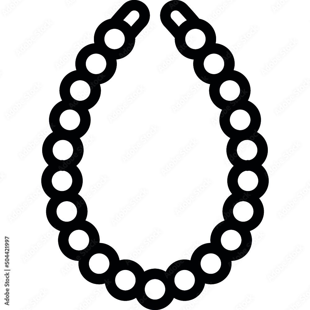 Obraz premium Bead Necklace Icon