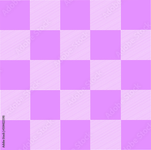 Abstract Vector Seamless purple plaid Checkered Squares Pattern lines