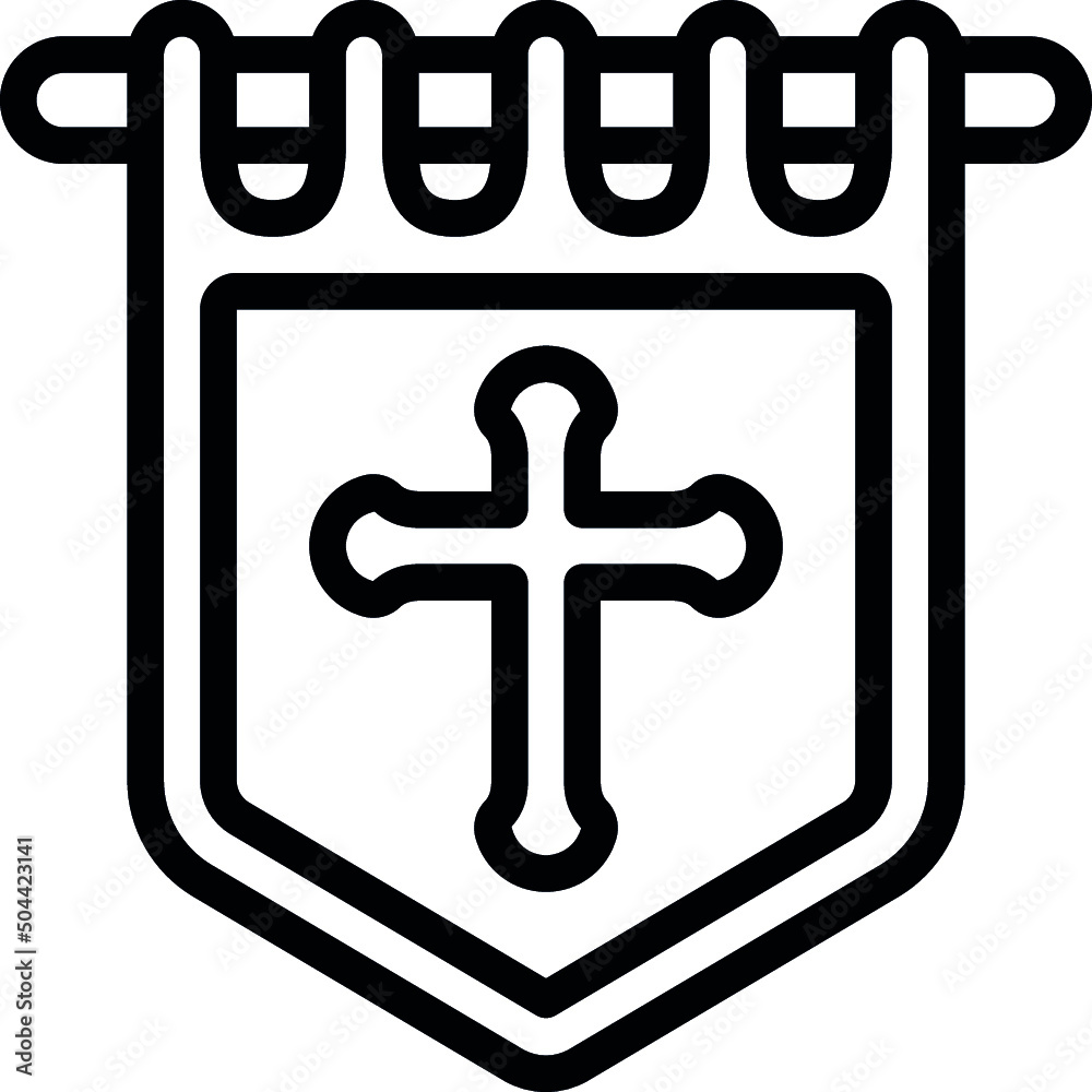 Obraz premium War Banner Icon