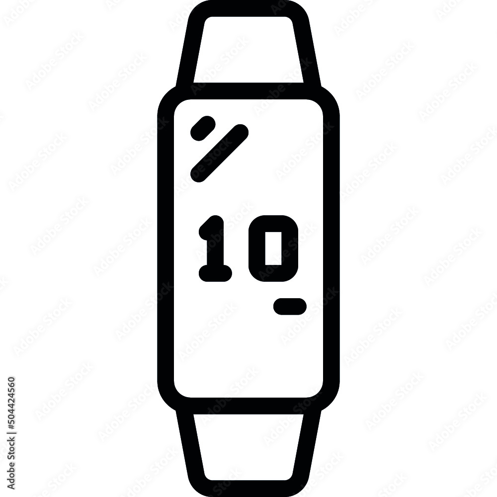 Fitness Smartwatch Time Icon Fitness Smartwatch Time Icon