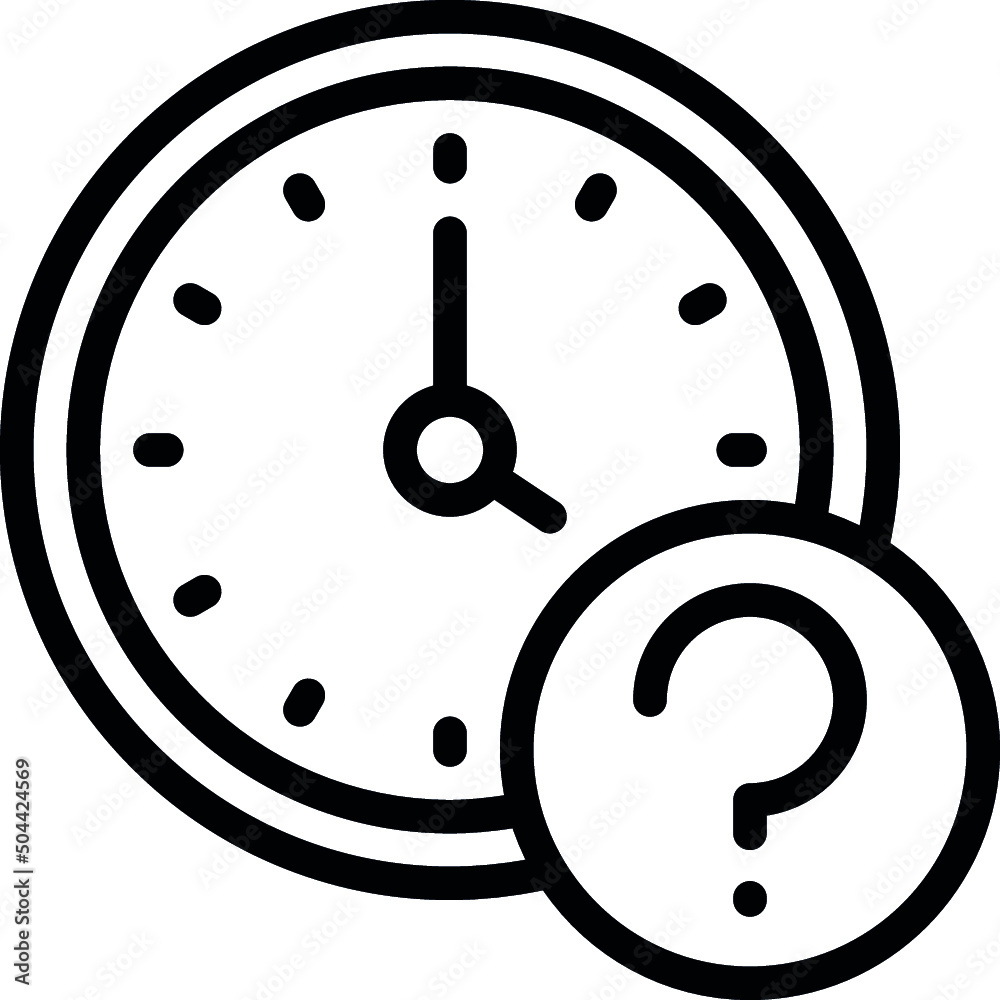 Unsure Time Icon Unsure Time Icon