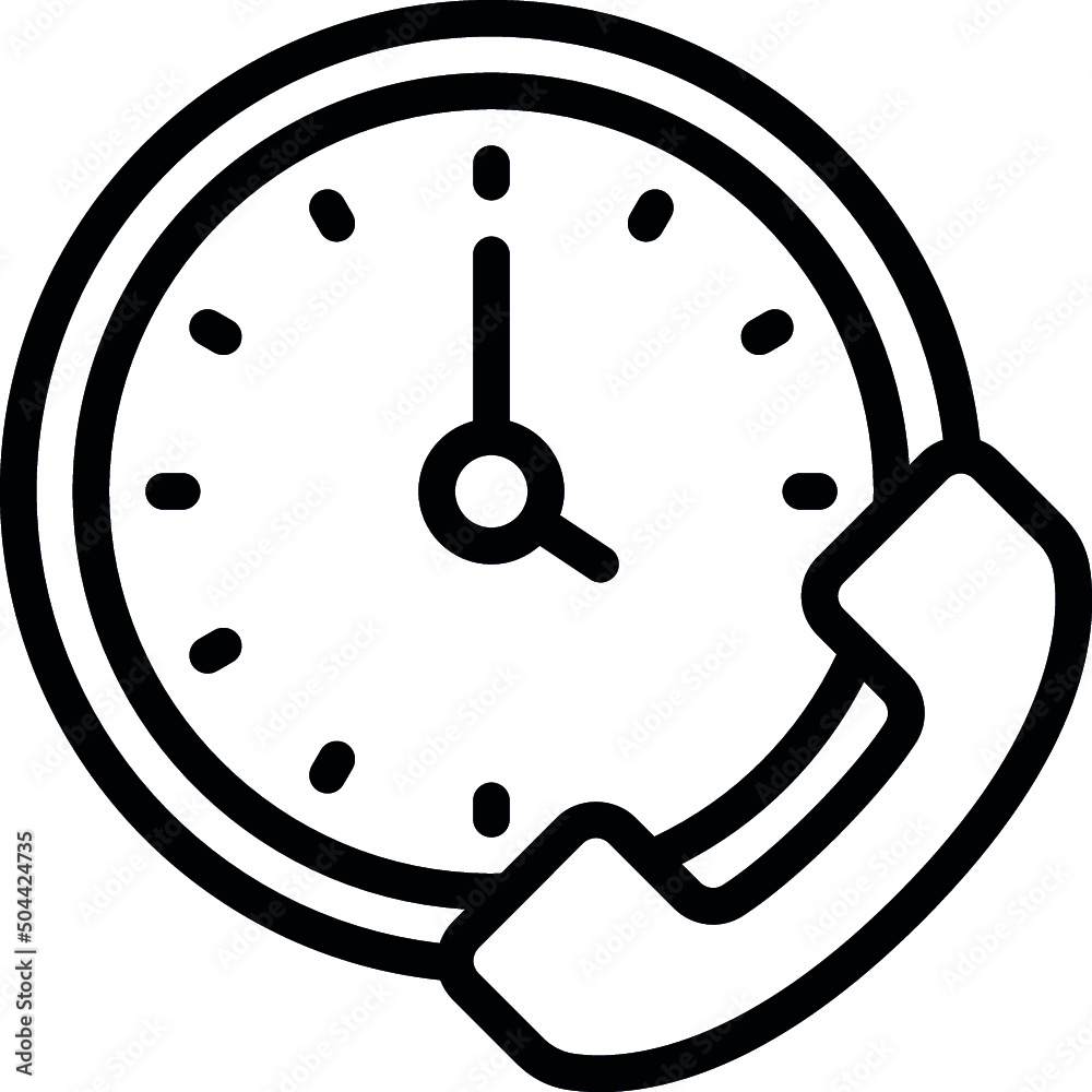 Phone Time Icon Phone Time Icon