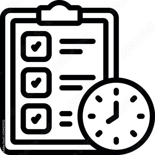 Time Checklist Icon