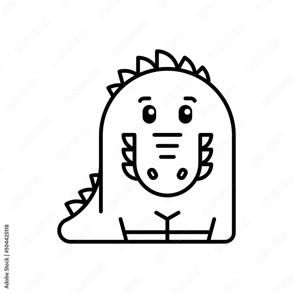 Naklejka premium Crocodile icon. Icon design. Template elements. Flat style