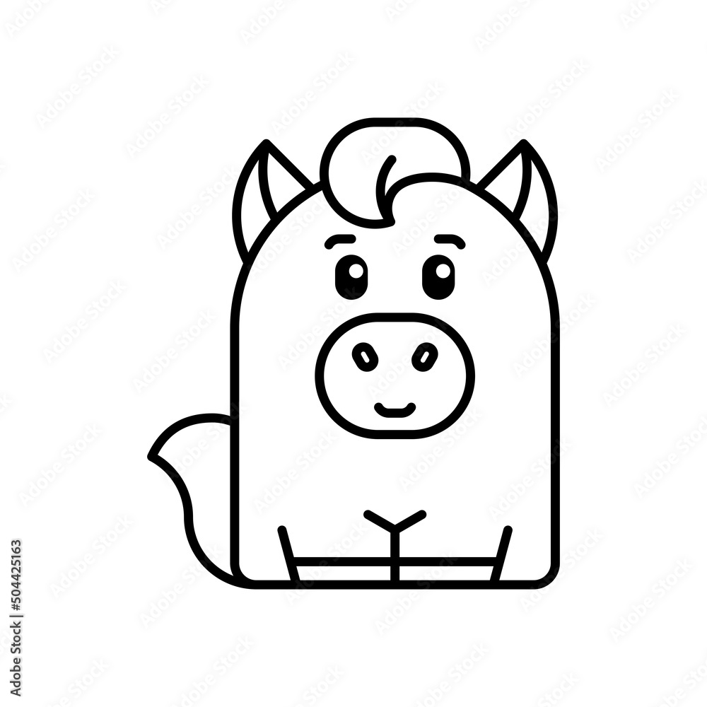 Horse icon. Icon design. Template elements. Flat style Horse icon. Icon design. Template elements. Flat style