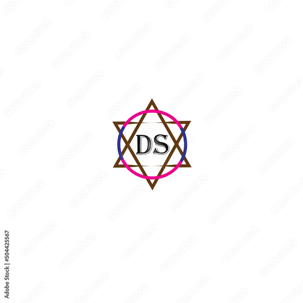 DS logo design on white background, DS letter design. DS logo design on white background, DS letter design.