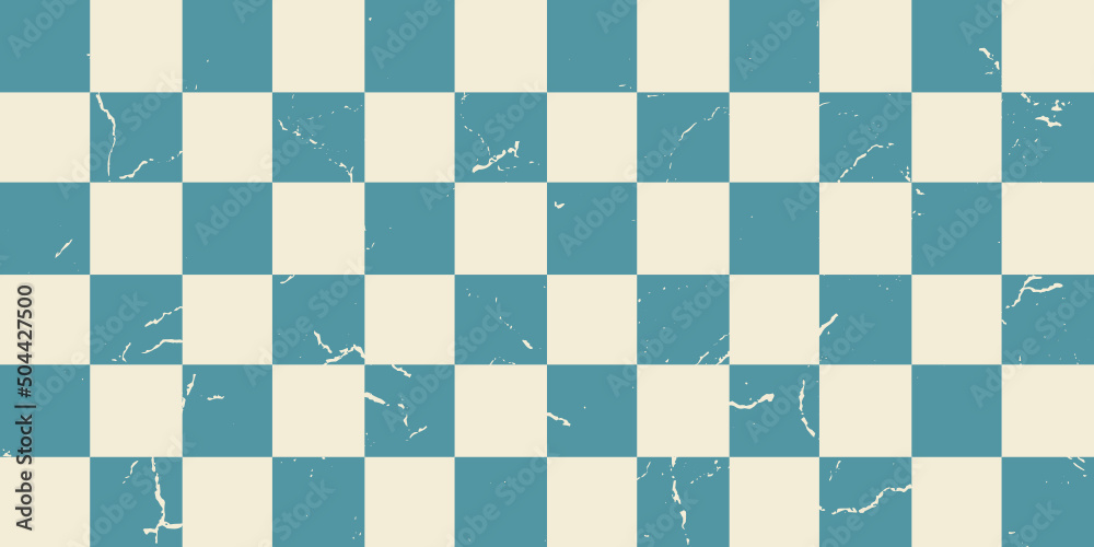 Vector seamless retro checkered pattern with scuffs. Old wrapping paper. Vector seamless retro checkered pattern with scuffs. Old wrapping paper.