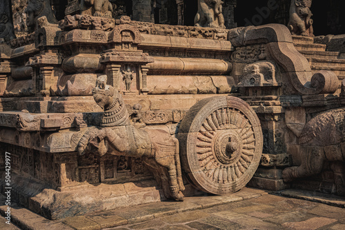 Shri Airavatesvara Temple is a Hindu temple located in Dharasuram, Kumbakonam, Tamil Nadu. It was built by Chola emperor Rajaraja-2. The temple dedicated to Shiva. It is a UNESCO World Heritage Site. 