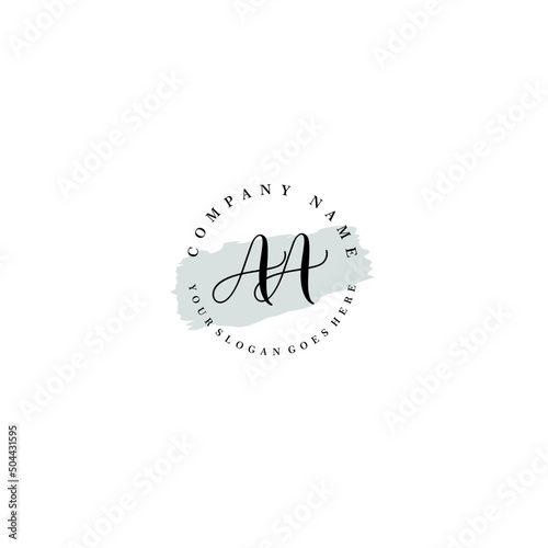 AA Beauty vector initial logo