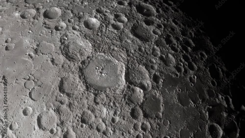 4K CGI render of the lunar surface. Elements furnished by NASA.