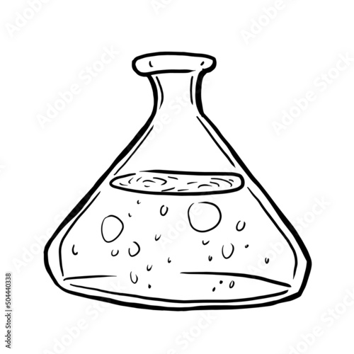 Potion in bottle vector illustration on white background