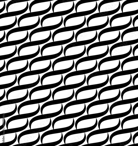 Diagonal Waves lines seamless vector pattern. Design elements for wallpaper, wrapping paper, background