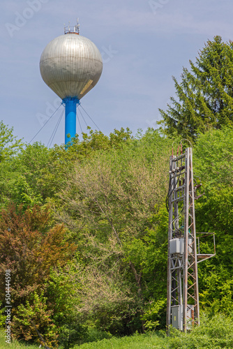 Water Tower Electrical Transformer photo