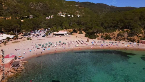 Benirras beach in Ibiza, Spain photo