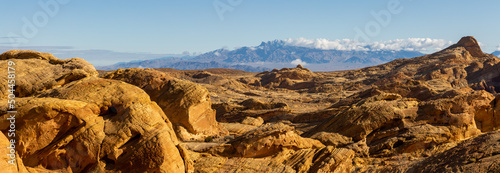 Canvas Print panoramatický view to valley of fire