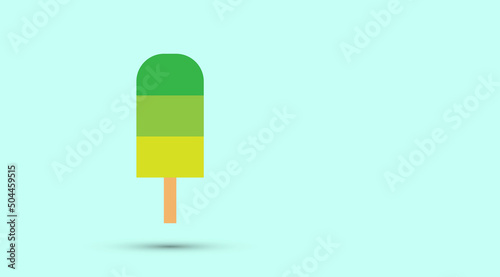 icona, gelato, ghiacciolo, estate	
