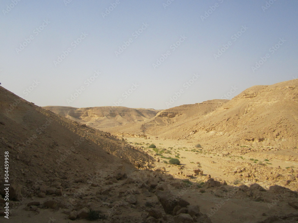 the desert of Degla valley protectorate in Egypt