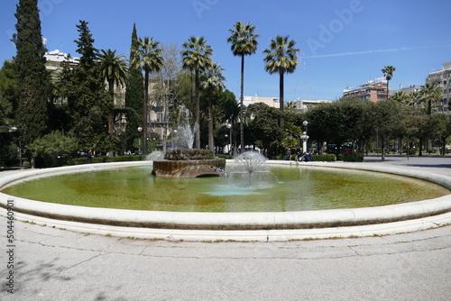 La prima fontana nella città di Bari, Sud Italia in Piazza Umberto