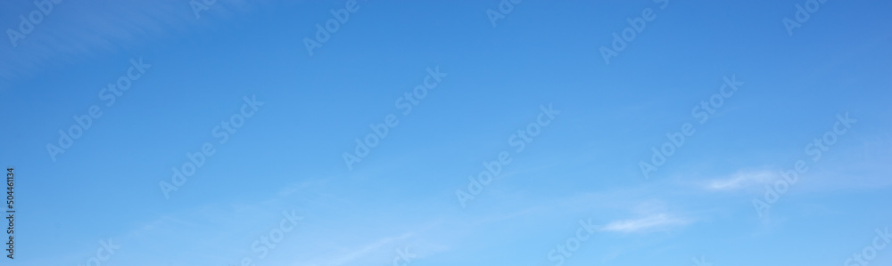 Abstract image of blurred sky. Blue sky background