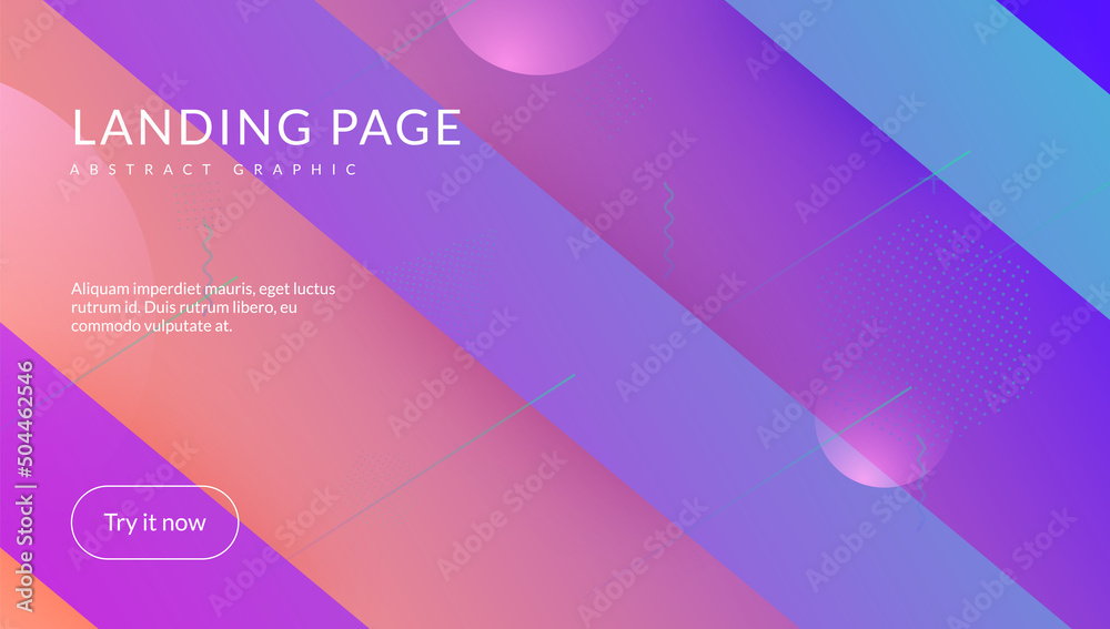 Gradient Layout. Purple Vibrant Design. Flat Landing Page. Commercial Template. Dynamic Flyer. Wave Fluid Background. Abstract Pattern. Plastic Paper. Lilac Gradient Layout