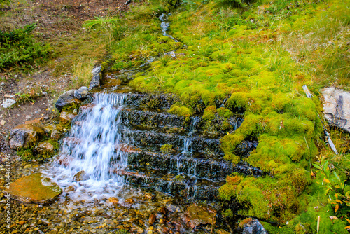 Roadside falls along the Bow Valley Parkway. Banff National Park. Alberta, Canada photo