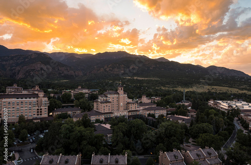 Aerial View of The Broadmoor and an Incredible Sunset