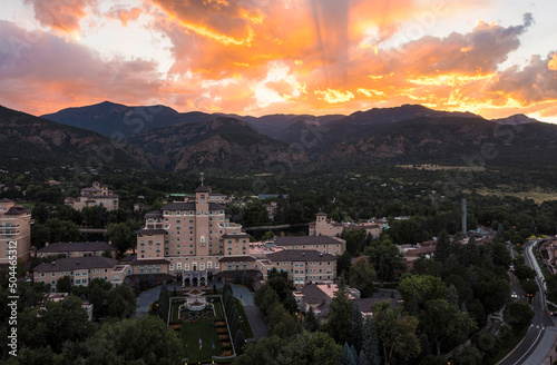 Aerial View of The Broadmoor and an Incredible Sunset