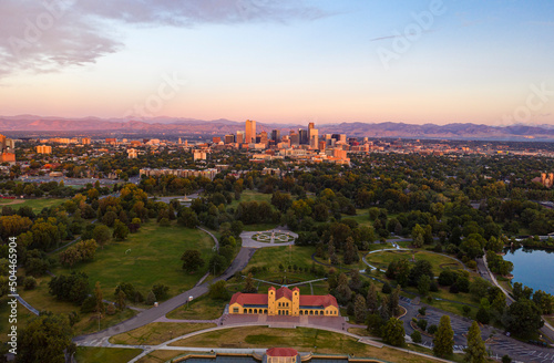 Sunrise at City Park - Denver, Colorado photo