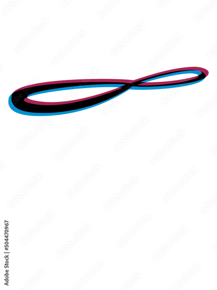 Naklejka premium 3D Effekt Unendlich 