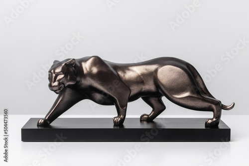 Creative sculpture of puma photo