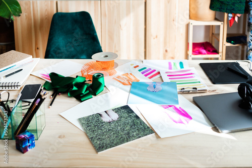 Fashion designer desk