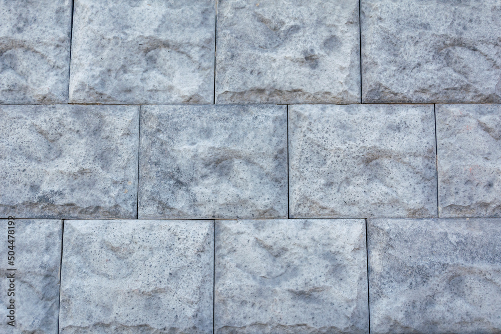 Fototapeta premium Background wall of blocks. Wallpaper large bricks.