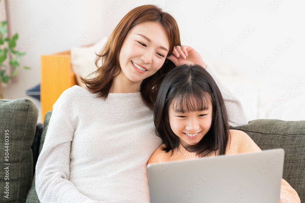 親子とパソコン