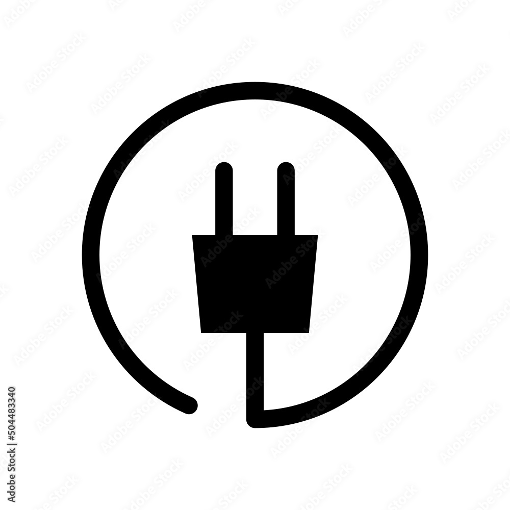 Plug Icon Vector Symbol Design Illustration