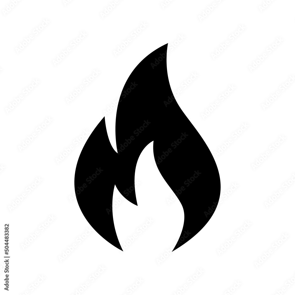 Fire Icon Vector Symbol Design Illustration