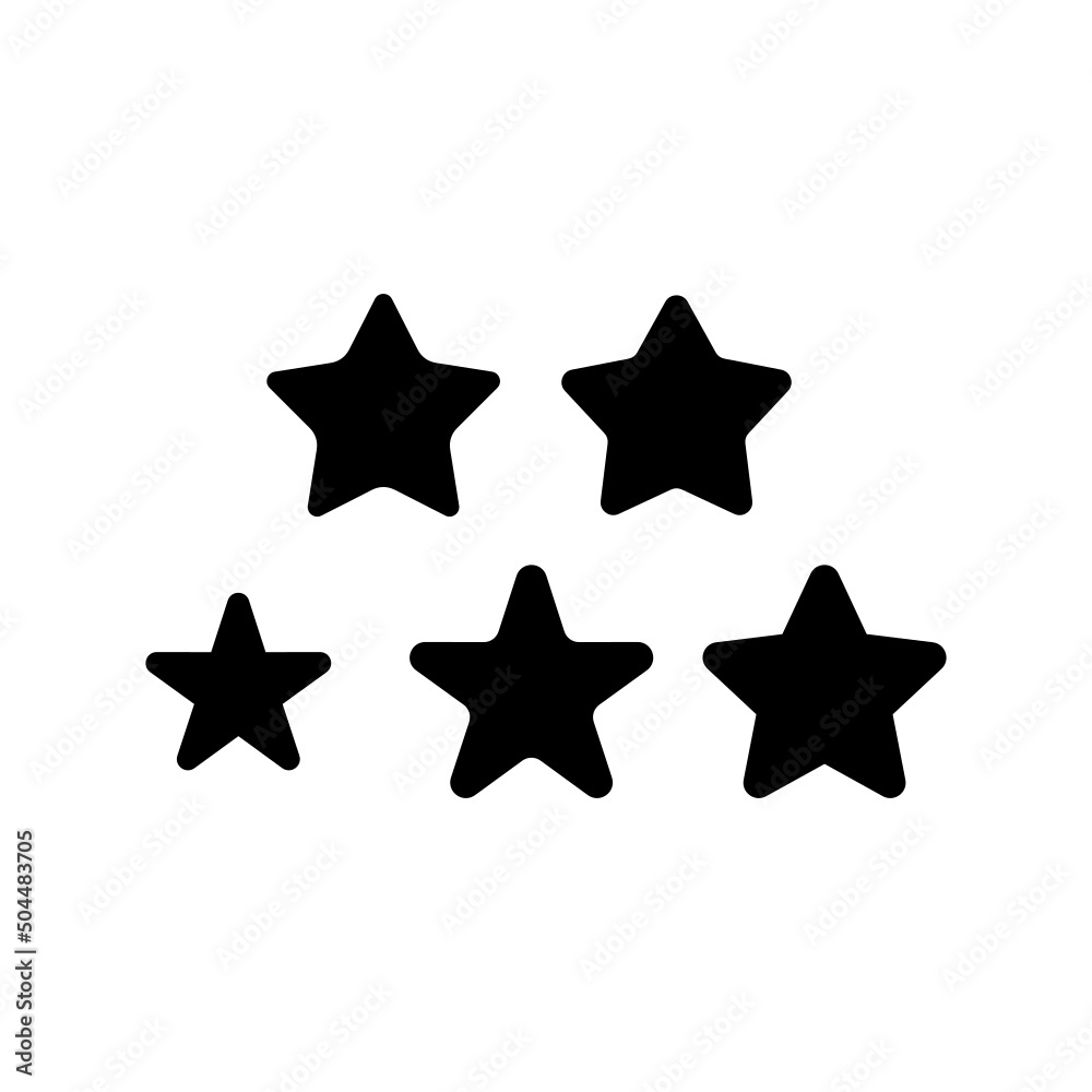 Star Icon Set Vector Symbol Design Illustration Star Icon Set Vector Symbol Design Illustration